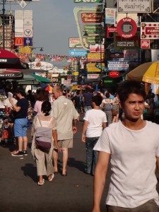 Bangkok tourist center: Kao San Rd.